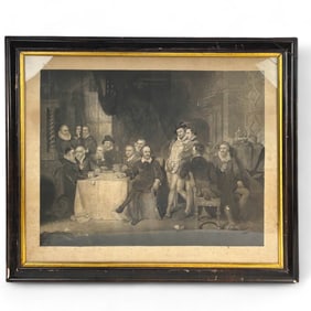 James Faed Shakespeare & His Friends Engraving