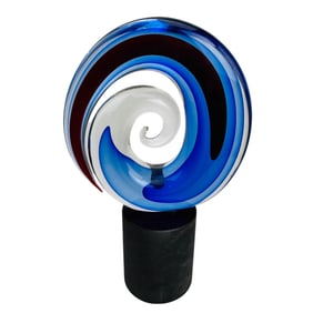 Romano Dona b1956 Sommerso Glass Sculpture SIGNED