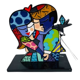 Romero Britto b1963 "Soulmates" Pop Art Sculpture