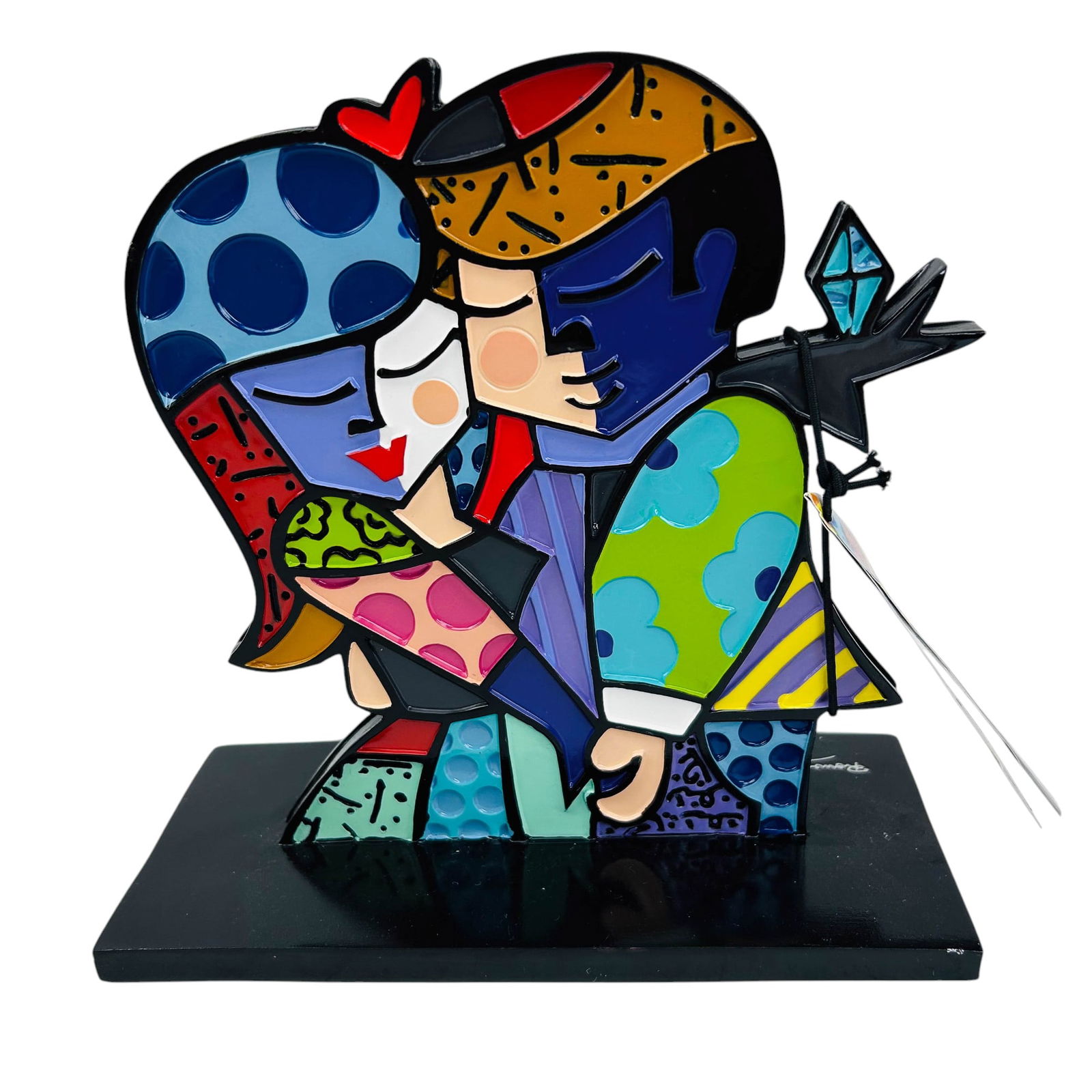 Romero Britto b1963 "Soulmates" Pop Art Sculpture (1 of 5)