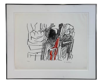 Fritz Wotruba 1907-1975 Abstract Lithograph SIGNED