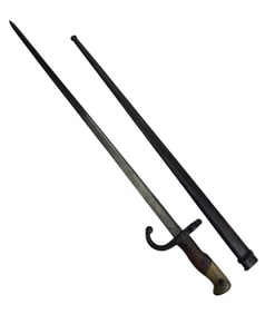 Antique L Demy Paris 1880 French Sword w/ Scabbard