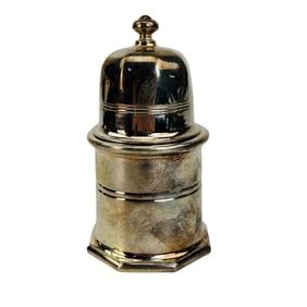 Christofle Silver Plate Galia Art Deco Mustard Pot