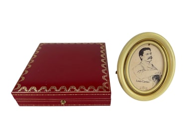 Les Must De Cartier Oval Photo Picture Frame w Box