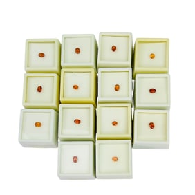 Orange Spessartite Garnet Oval Gemstones 11.5 CTTW