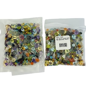 1000 Carat Parcel of Mixed Cut Faceted Gemstones
