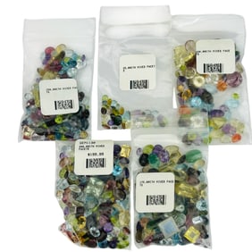 1000 Carat Parcel of Mixed Cut Faceted Gemstones