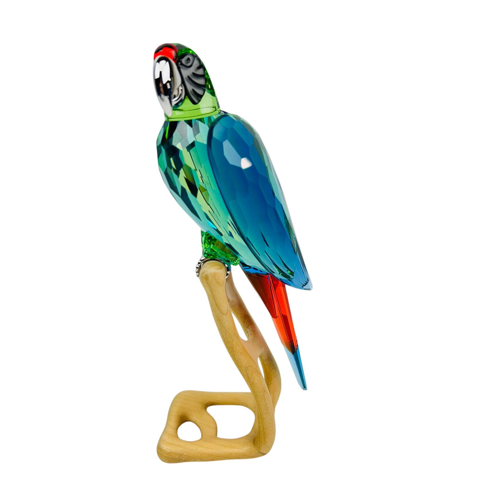 Swarovski Crystal Paradise Bird Macaw Chrome Green (1 of 5)