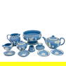 Wedgwood Blue Jasperware Teapot Compote 11pc LOT