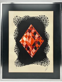 Erte 1892-1990 Ace of Diamonds Lithograph SIGNED