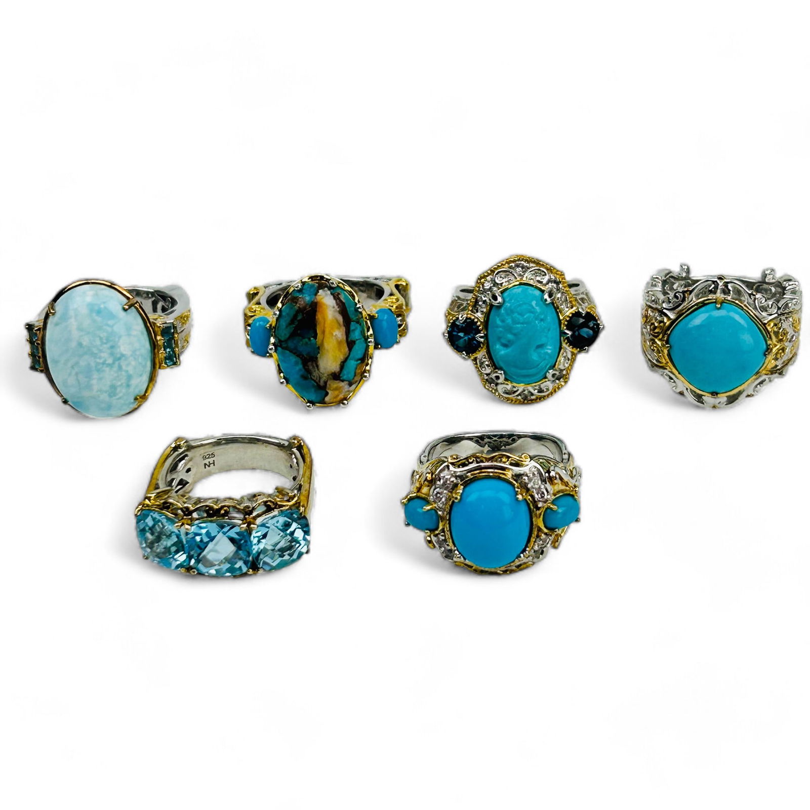 Michael Valitutti Gems En Vogue Sterling Rings 6pc (1 of 9)