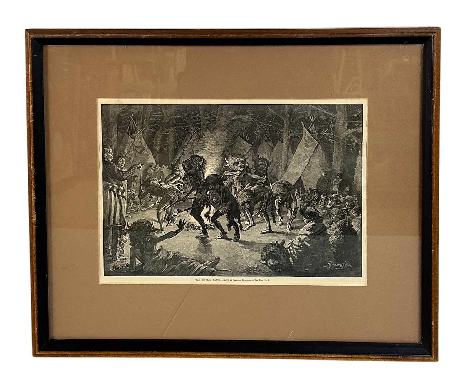 Remington 1861-1909 The Buffalo Dance Engraving (1 of 5)