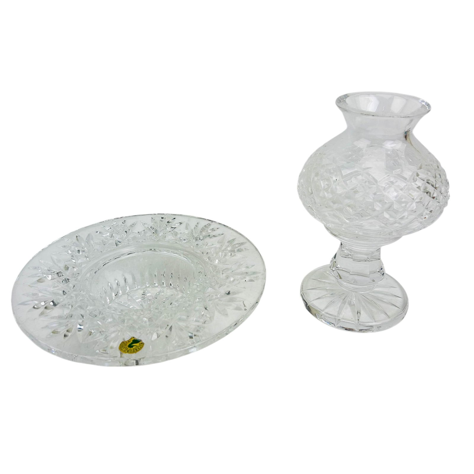 Waterford Hurricane Lamp Globe & Candle Holder LOT (1 of 3)