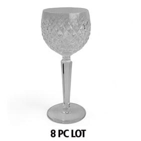 Waterford Crystal Alana Hock Wine Glass 8 pc Lot
