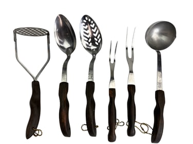 Cutco Basting Spoon Meat Fork Ladle Masher 6pc LOT