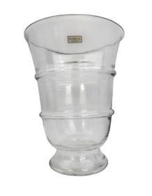 Ralph Lauren Crystal Ribbed Flower Bouquet Vase