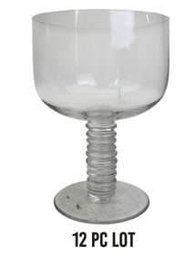 Rosenthal Crystal Gambrinus Red Wine Goblets 12pc