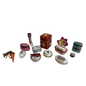Limoges Porcelain Trinket Jewelry Box ESTATE LOT