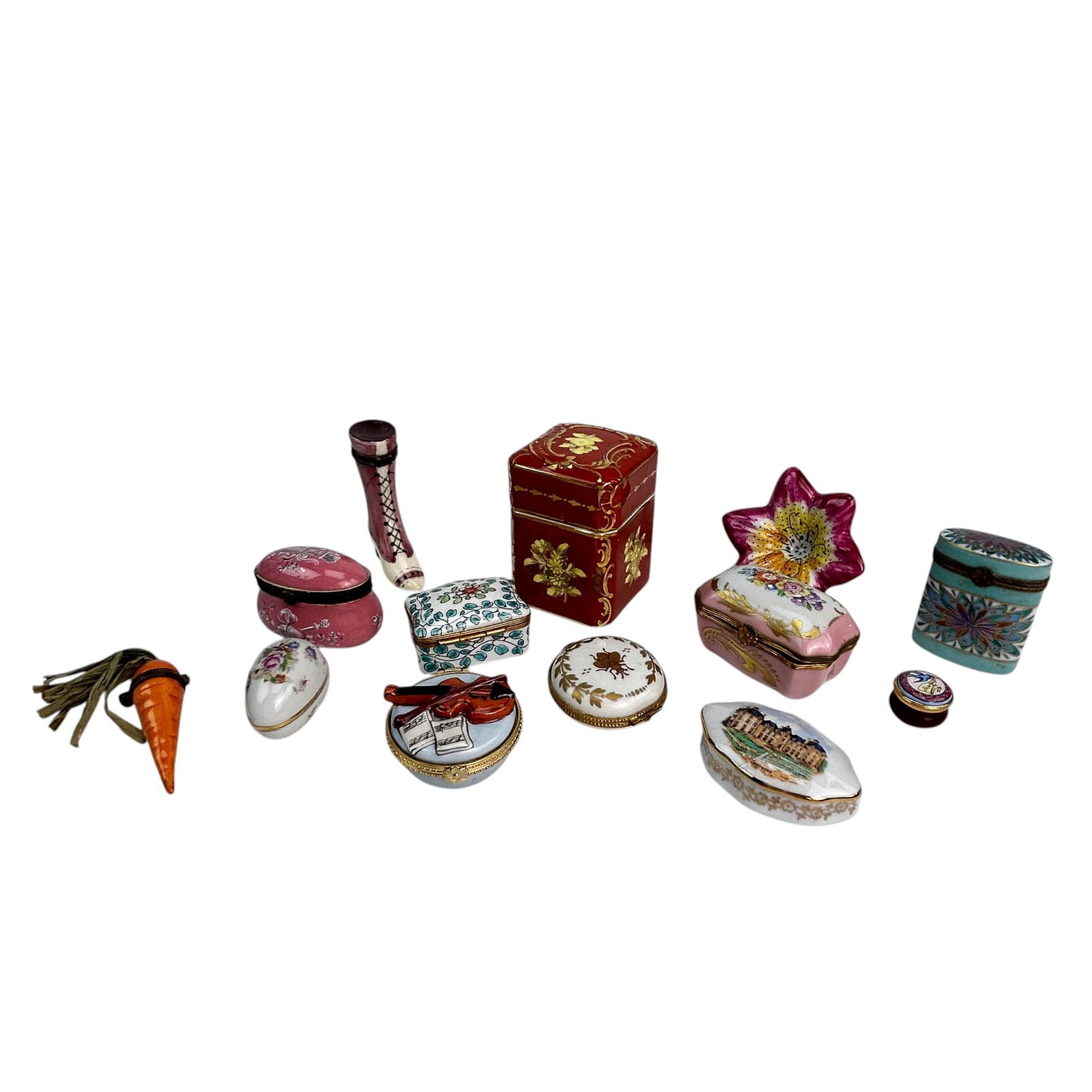 Limoges Porcelain Trinket Jewelry Box ESTATE LOT (1 of 12)