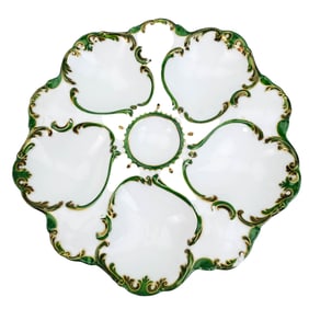 Limoges T&V French Porcelain Seafood Oyster Plate