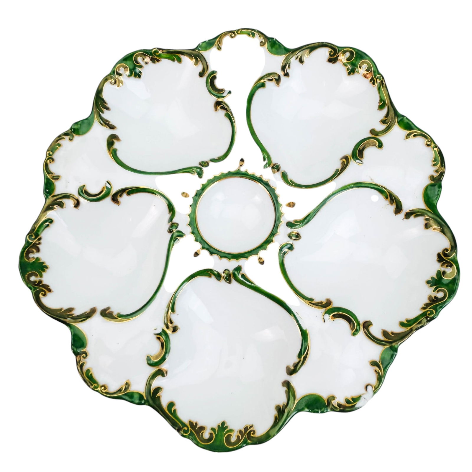 Limoges T&V French Porcelain Seafood Oyster Plate (1 of 5)