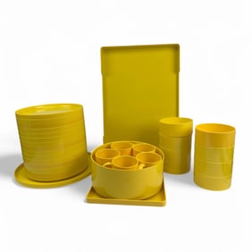Heller Massimo Vignelli Yellow Melamine Dinnerware