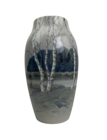 Bing Grondahl # 8322-243 Landscape Porcelain Vase