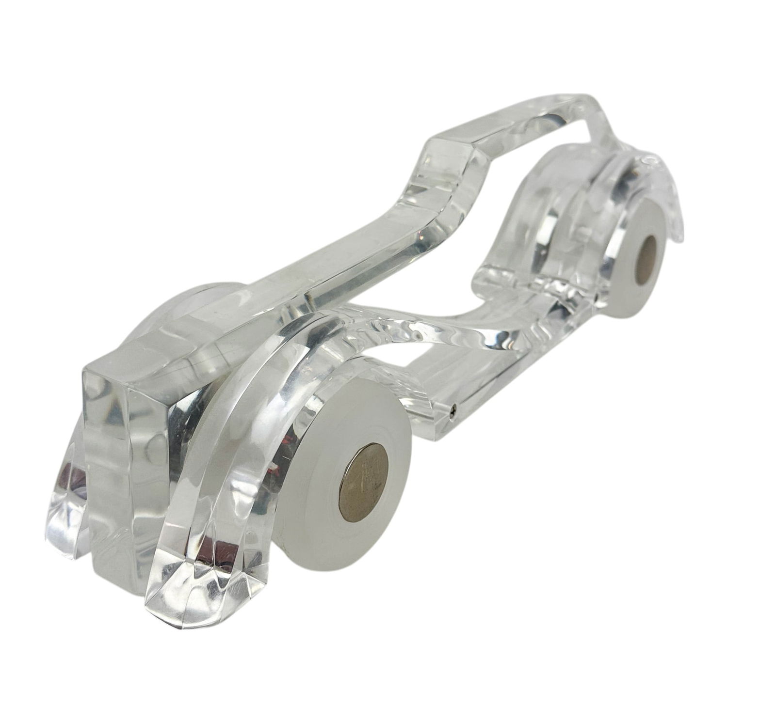 Clear Lucite Acrylic Car Sculpture Signed Tomoko (1 of 5)