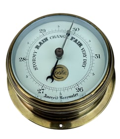 Cooke Hull Aneroid Barometer Weather Instrument