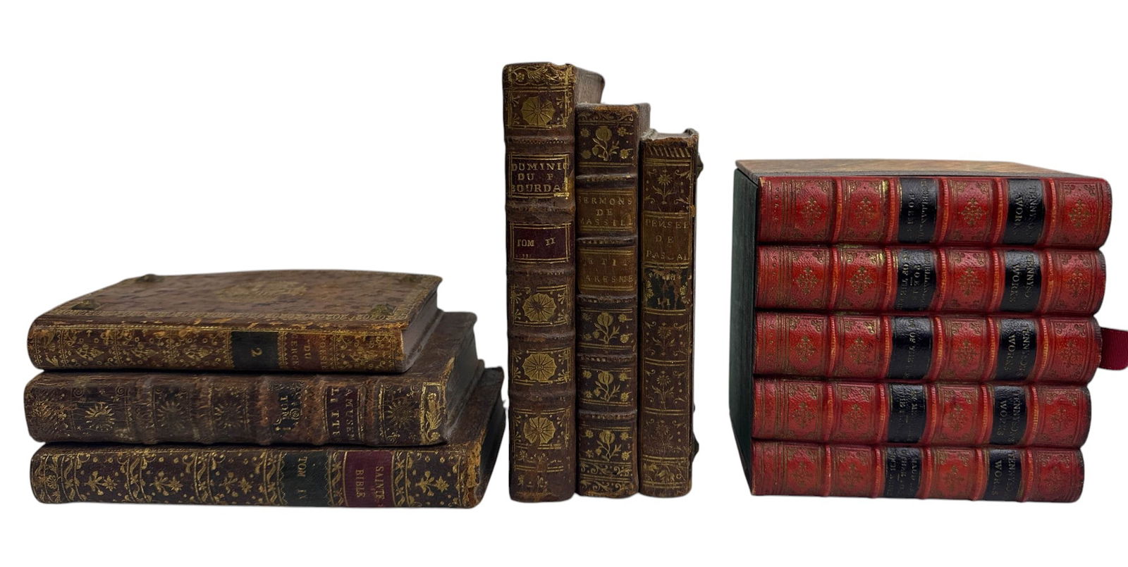 Faux Leather Bookends Pr & Faux Books Organizer (1 of 3)