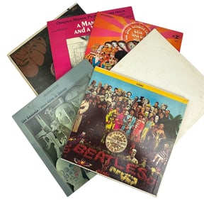 Beatles Jimi Hendrix Rascals Vinyl Records 7p LOT