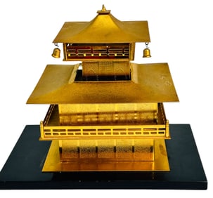 Gilt Brass Model of The Temple of Golden Pavilion