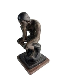 Bronze Nude Male The Thinker Sculpture after Rodin
