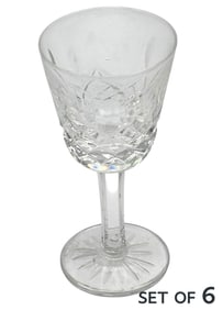 Waterford Crystal Lismore Liqueur Cordials 6pc LOT