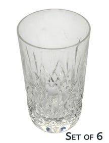 Waterford Cut Crystal Lismore Flat Tumbler 6pc LOT