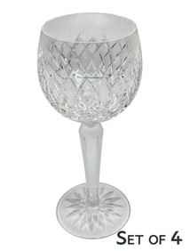 Waterford Irish Crystal Alana Hock Wine Goblet 4pc