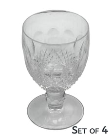 Waterford Irish Crystal Colleen Water Goblets 4pc