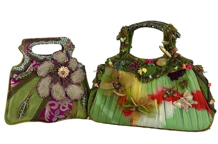 Mary Frances Designer Beaded Handbag Purses LOT