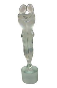Renato Anatra b1943 Lovers Murano Glass Sculpture