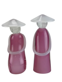 S Puccini Italian Art Glass Fishermen Sculptures