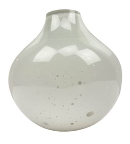 Murano Barbini 1912-2007 Cased Bulbous Vase SIGNED