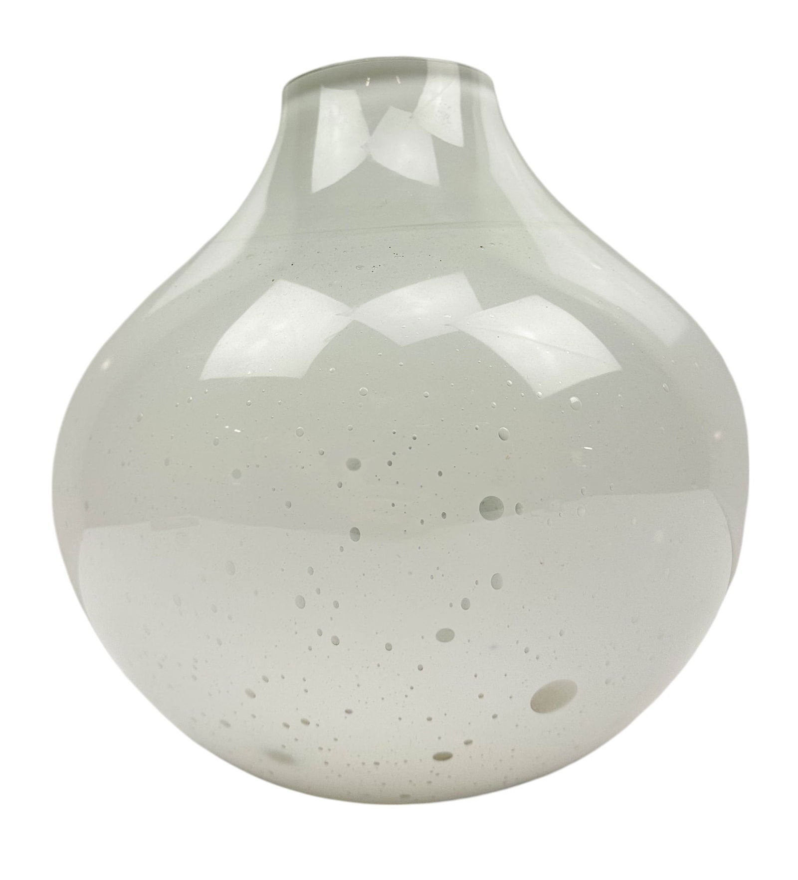 Murano Barbini 1912-2007 Cased Bulbous Vase SIGNED (1 of 4)