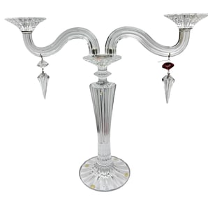 Baccarat Crystal Mille Nuits 2 Arm Candelabra Box