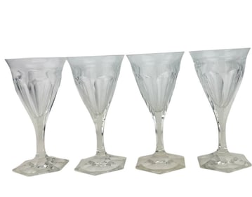 Moser Crystal Adela Melikoff Water Glass Goblet 4p