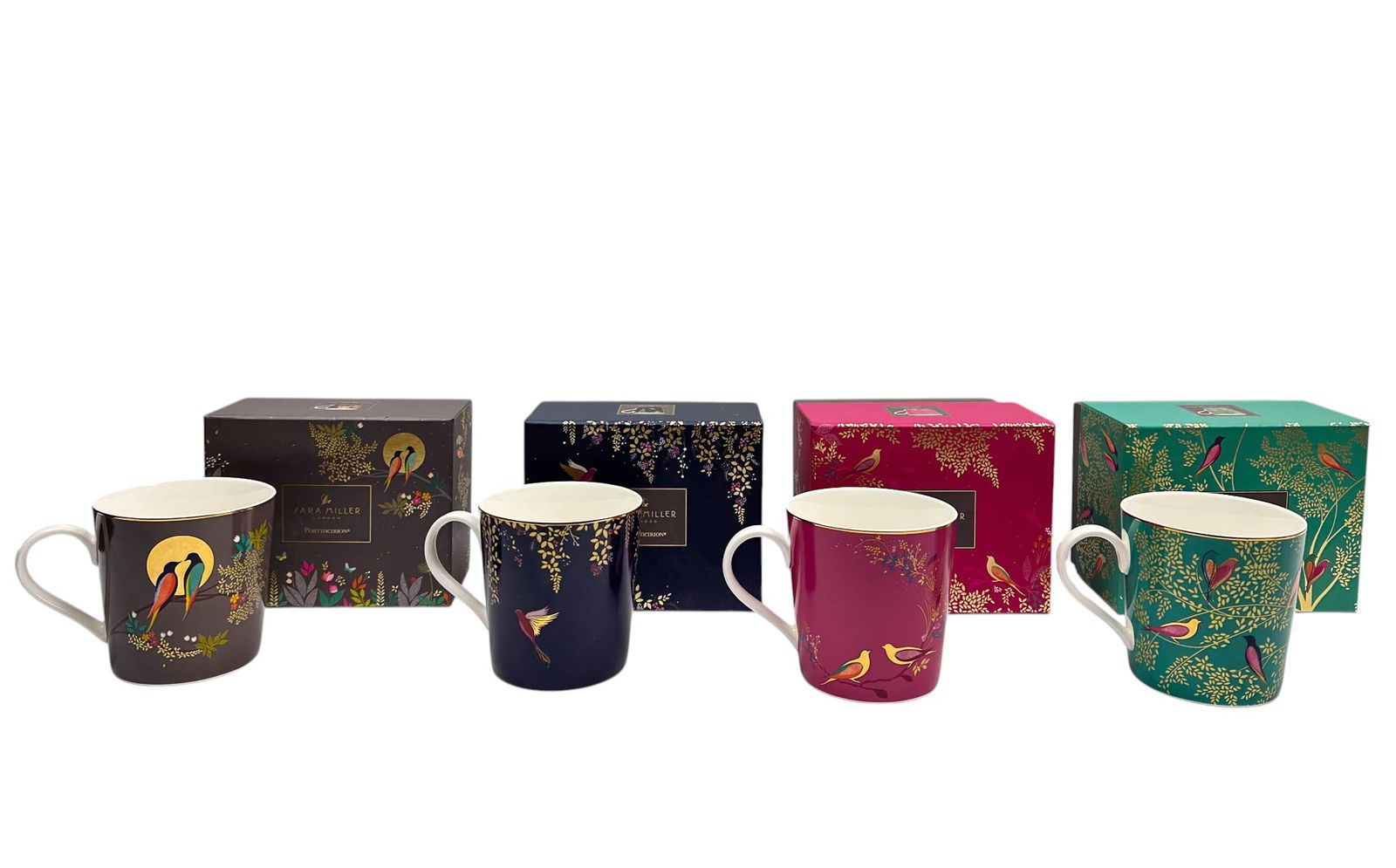 Portmeirion Sara Miller Porcelain Mug Cup Set of 4 (1 of 6)