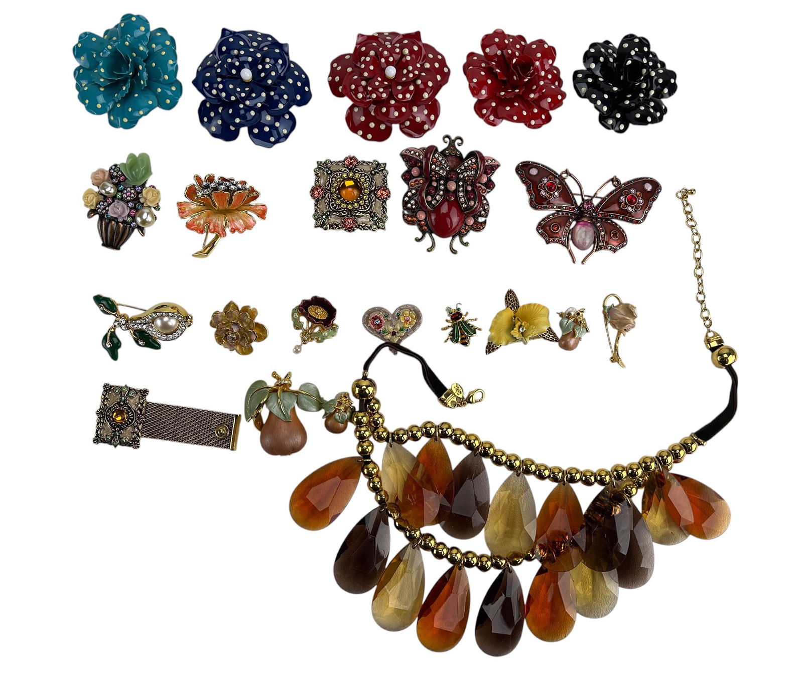 Joan Rivers Designer Brooch Earrings Necklace LOT (1 of 5)