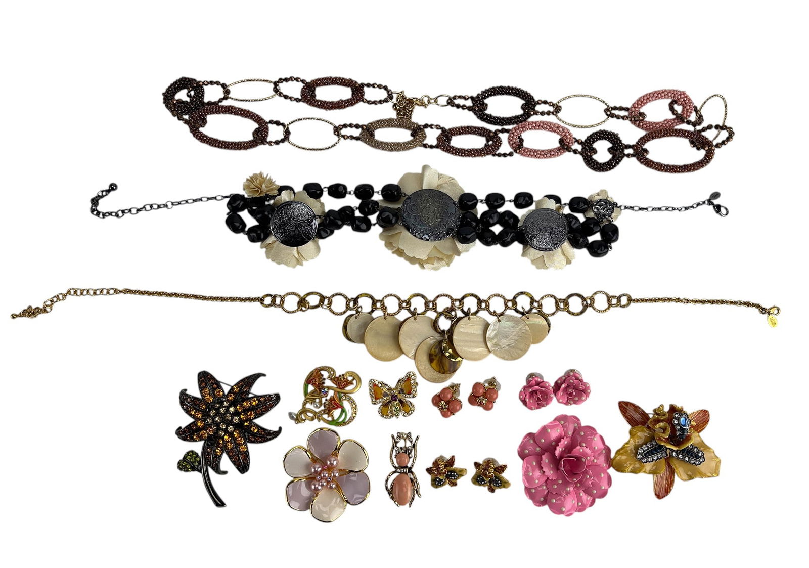 Joan Rivers Designer Brooch Necklace Earrings 13pc (1 of 4)