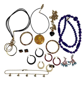 Joan Rivers Pendant Necklace Earrings Bangle 12pc