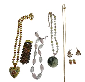 Joan Rivers Designer Necklace Earring Bracelet LOT