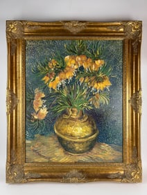 Imperial Fritillaries Oil Painting After Van Gogh